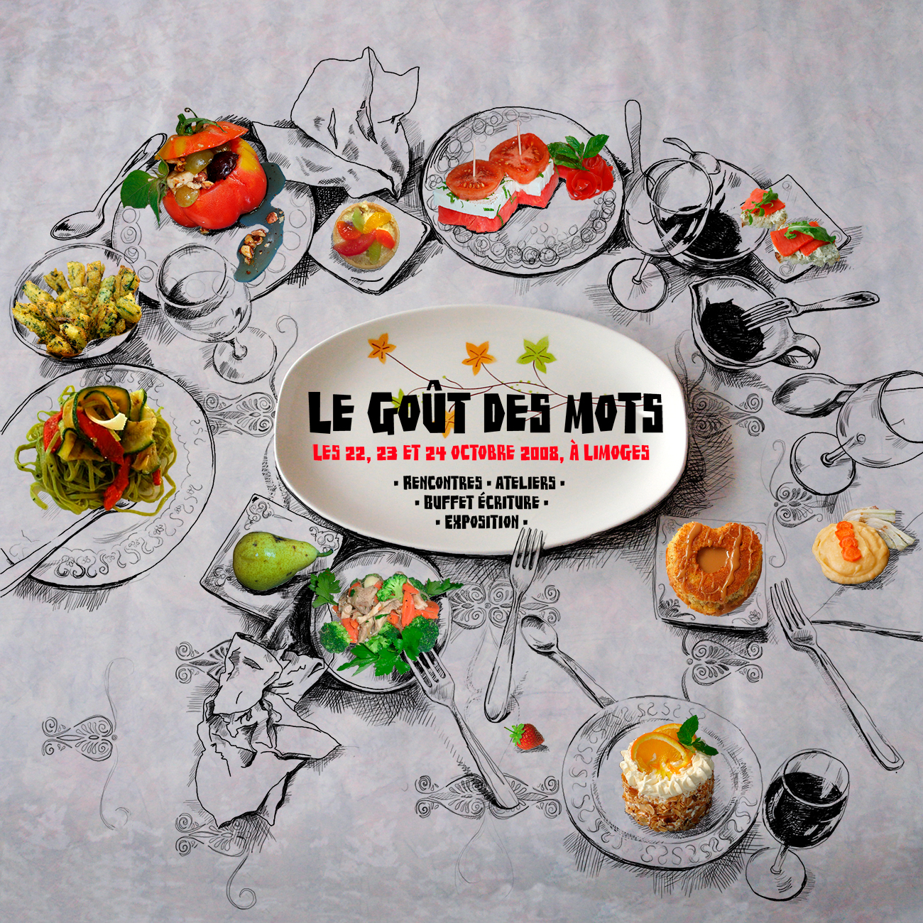 Le gout des mots, couverture du programme. Le gout des mots, couverture du programme.